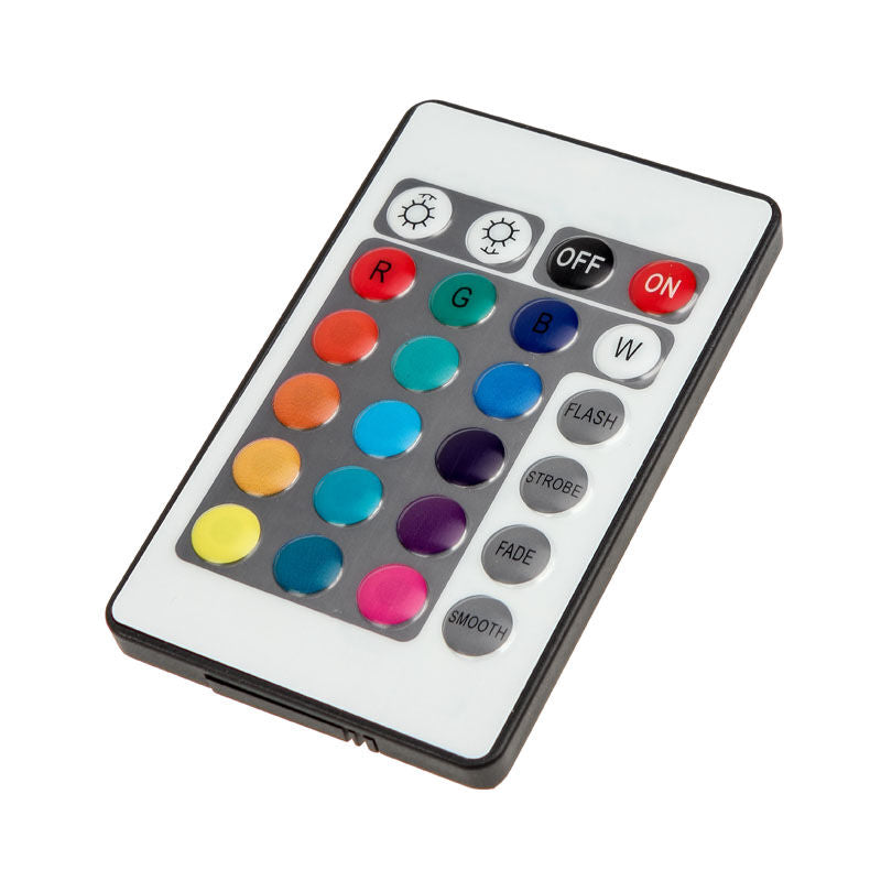Lamptron FlexLight Multi RGB LED-strip koblet til strøm