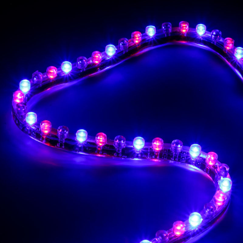 Nærbilde av Lamptron FlexLight Multi RGB LED-stripe 48 LEDs 48 cm