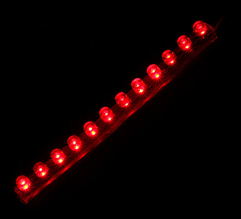 Lamptron FlexLight Standard LED-stripe 12 LED rød bakside