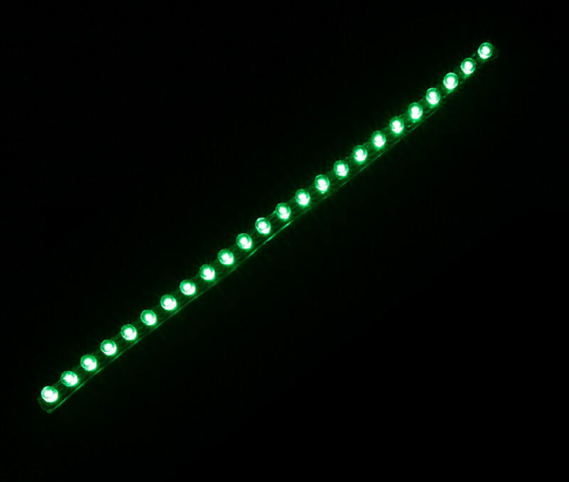 Bakside av Lamptron FlexLight Standard LED-stripe 24 LEDs grønn 240 mm