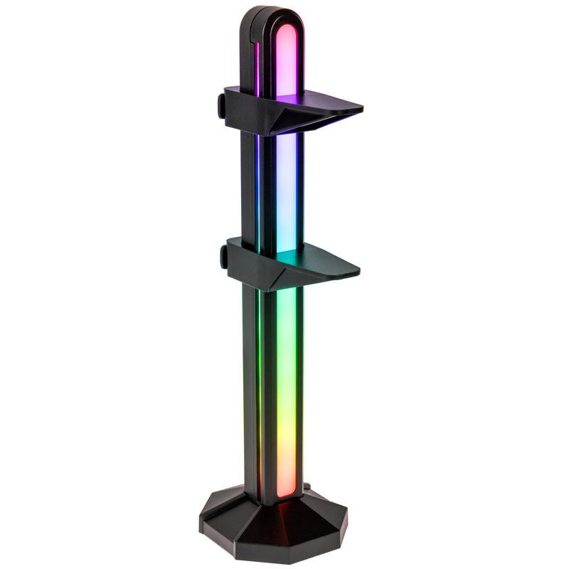 Lamptron GPU-holder ARGB svart magnetisk forfra