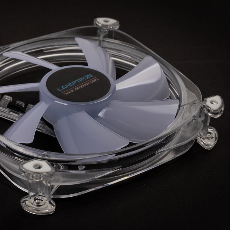 Lamptron Icecloud+ ARGB 120 mm vifte 3-pakk PWM transparent montert