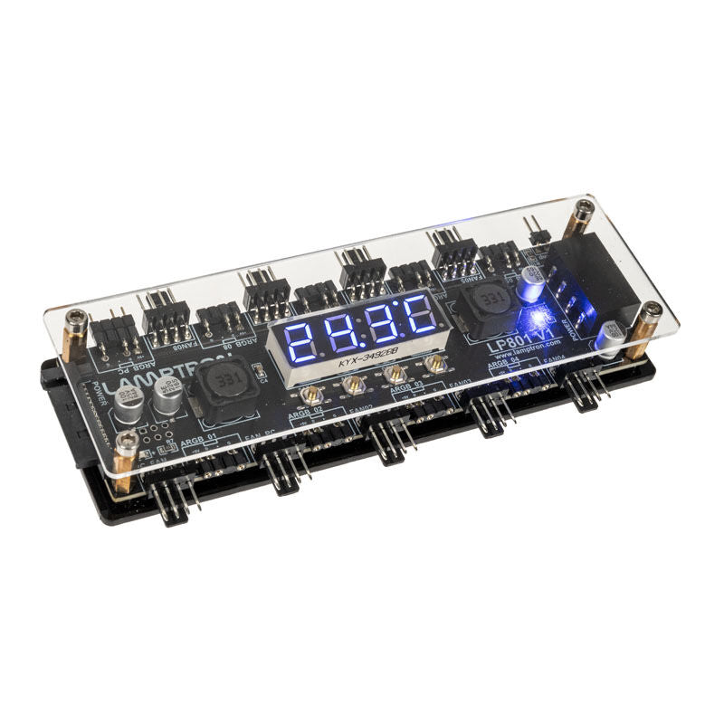 Lamptron LP801 viftestyring med display front