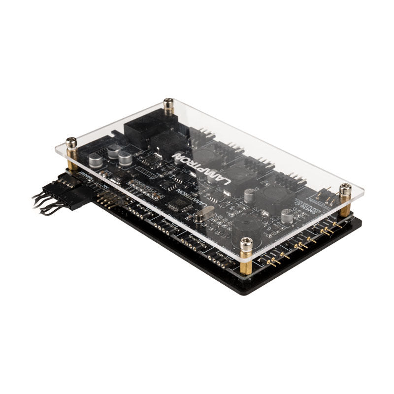 Lamptron SM436 PCI RGB vifte- og LED-kontroller svart detalj