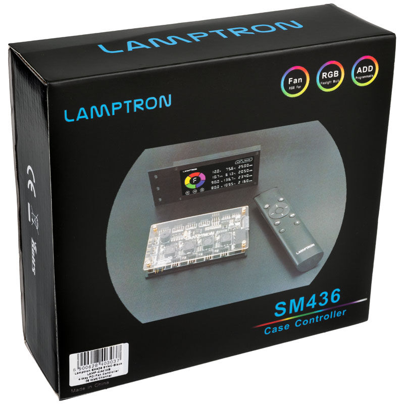 Infrarot-fjernkontroll for Lamptron SM436 Sync Edition PCI RGB vifte- og LED-kontroller