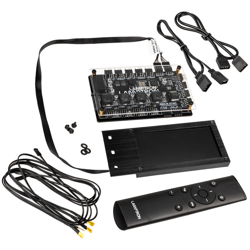LC-display på Lamptron SM436 Sync Edition PCI RGB vifte- og LED-kontroller
