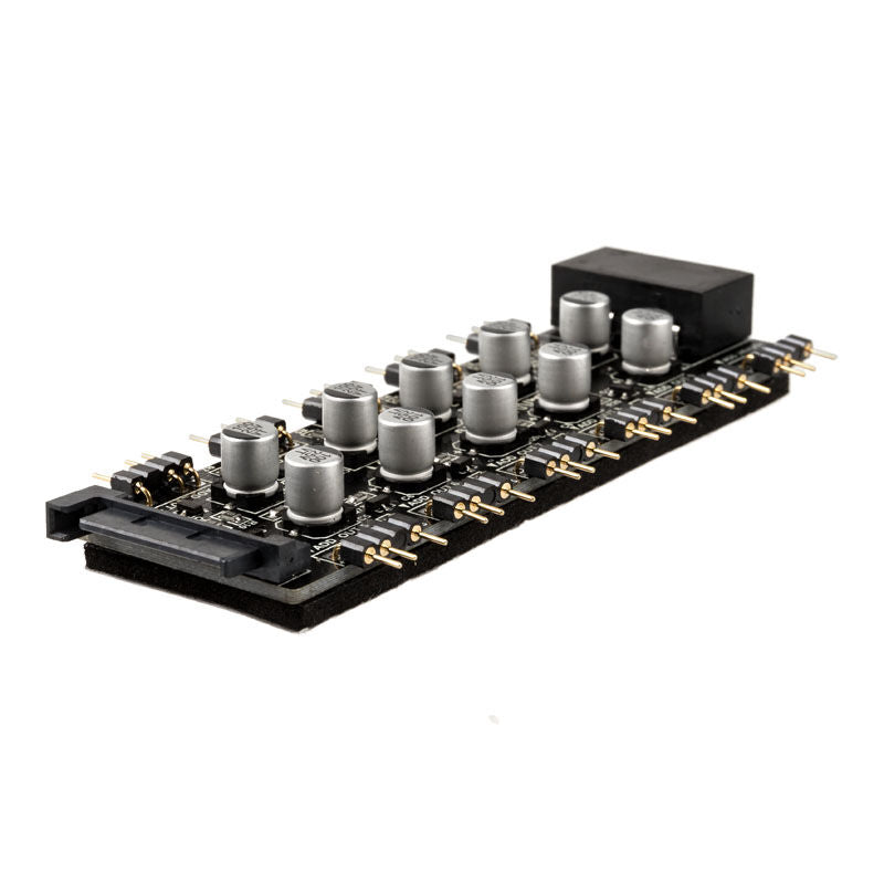 Detalj av Lamptron SP101 10x ARGB-hub port