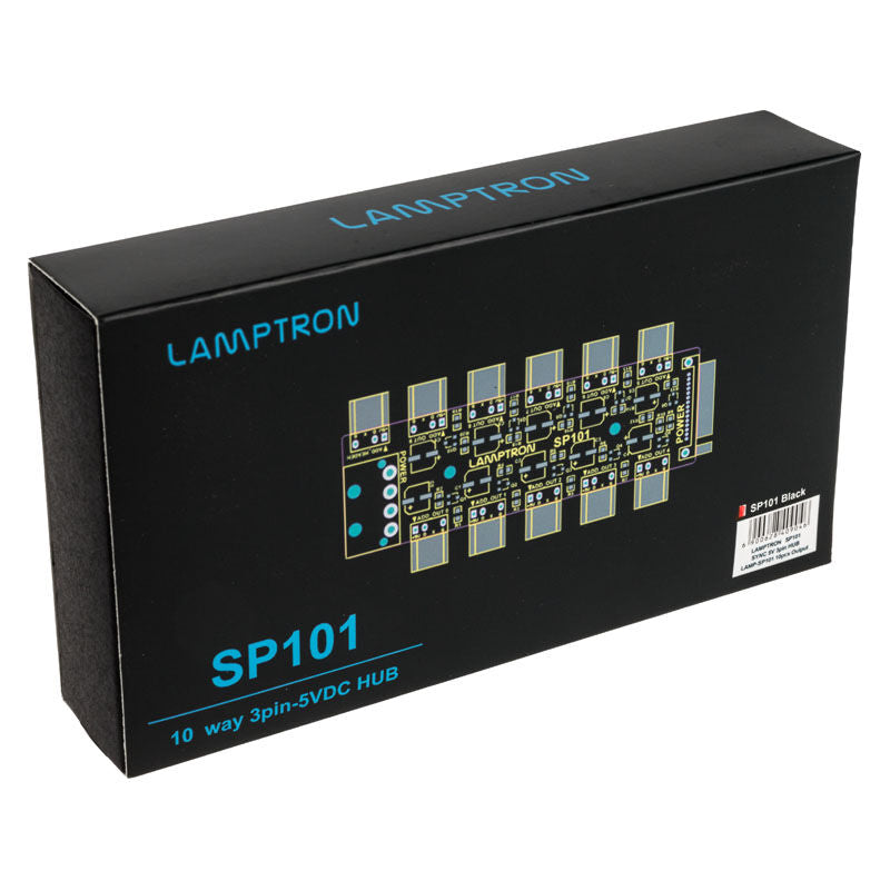 Lamptron SP101 10x ARGB-hub med kabler