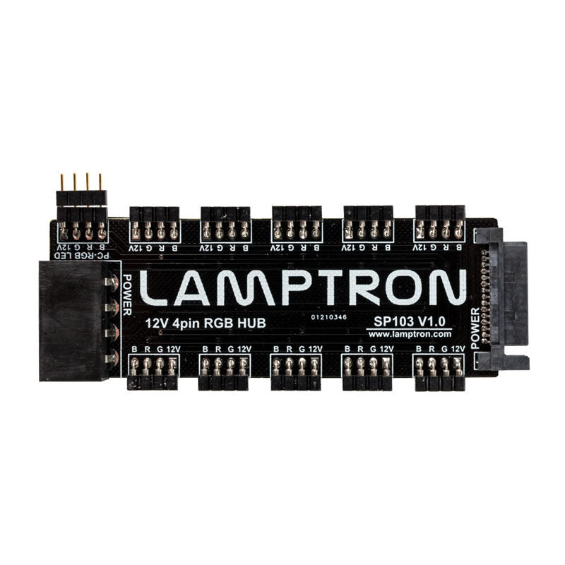 Lamptron SP103 10-ports RGB-hub bakside