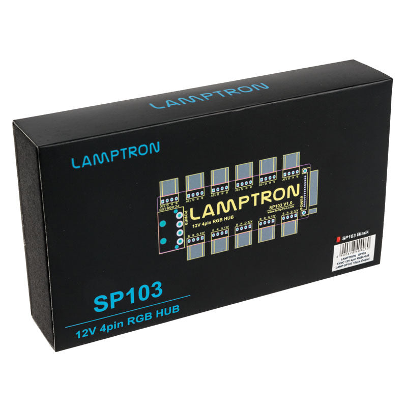 Lamptron SP103 strømkabler tilkoblet