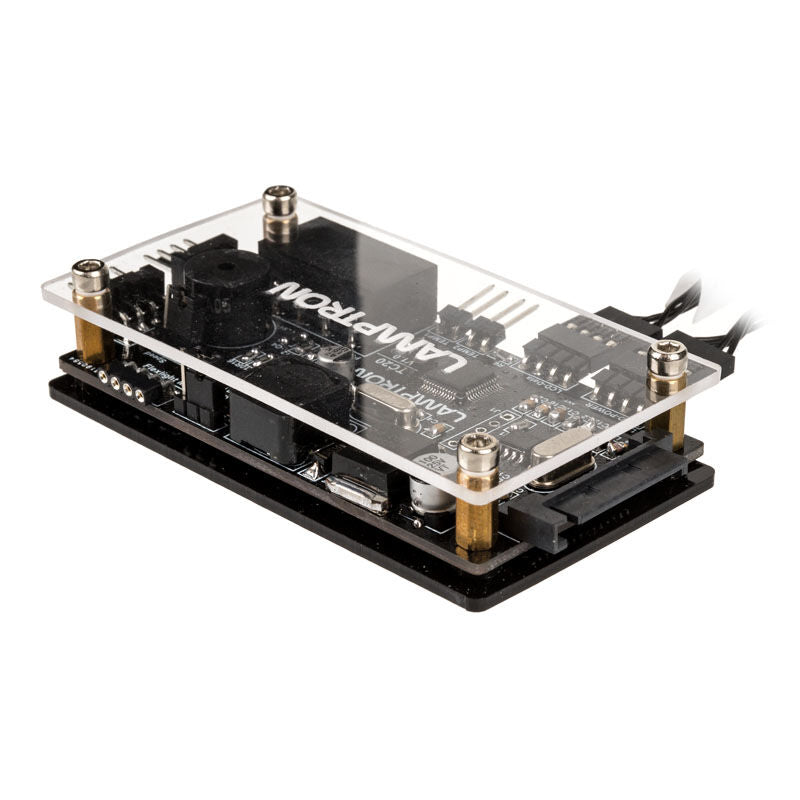 Lamptron TC20 PCI RGB vifte- og LED-kontroller svart montert i PC