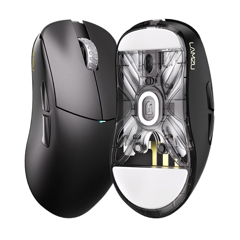 Lamzu Atlantis Mini 4K trådløs gamingmus nærbilde av sensor