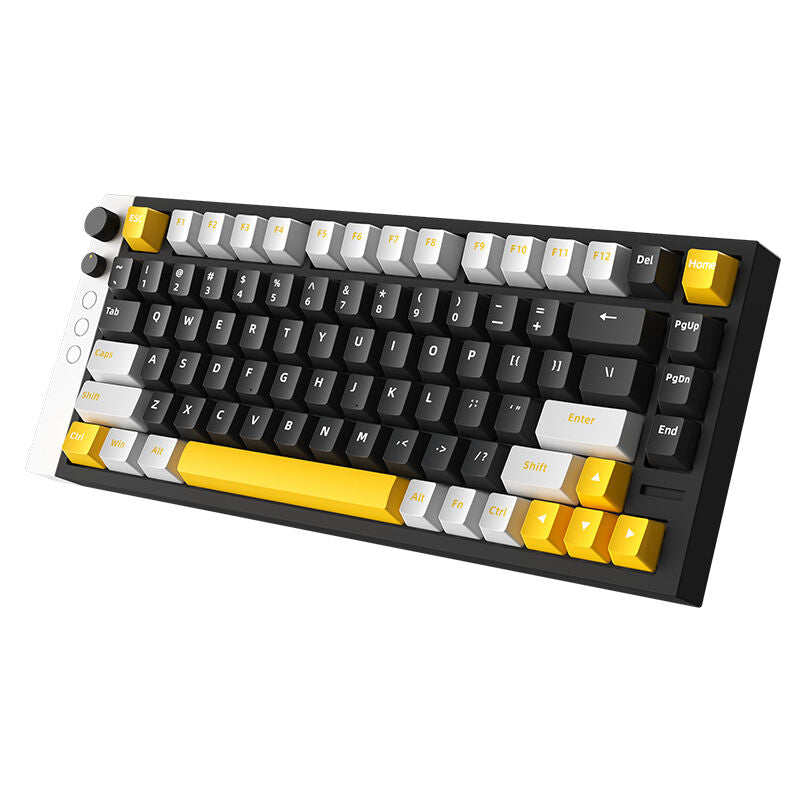 Lamzu Jet75 magnetisk gamingtastatur 75% 8000 Hz RGB svart forfra