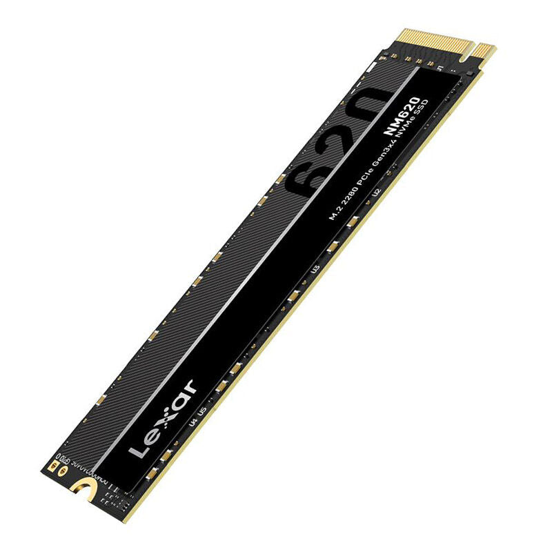 Lexar NM620 NVMe SSD 2 TB PCIe 3.0 M.2 2280 vinklet utsikt