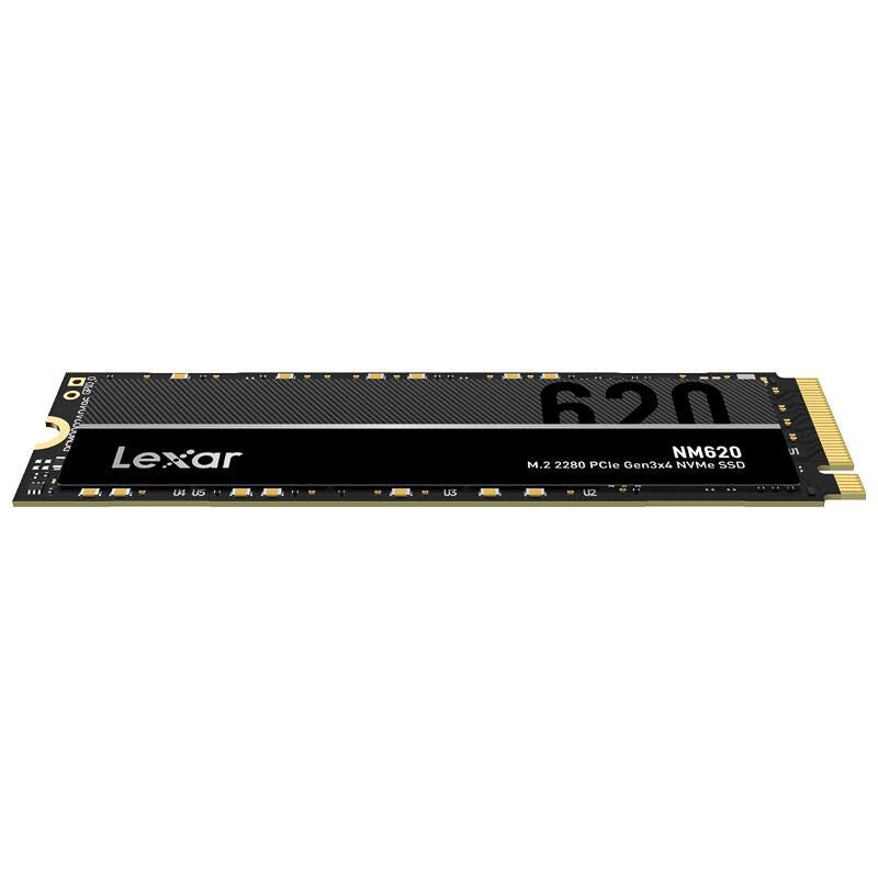 Nærbilde av Lexar NM620 NVMe SSD 2 TB PCIe 3.0 M.2 2280 komponenter