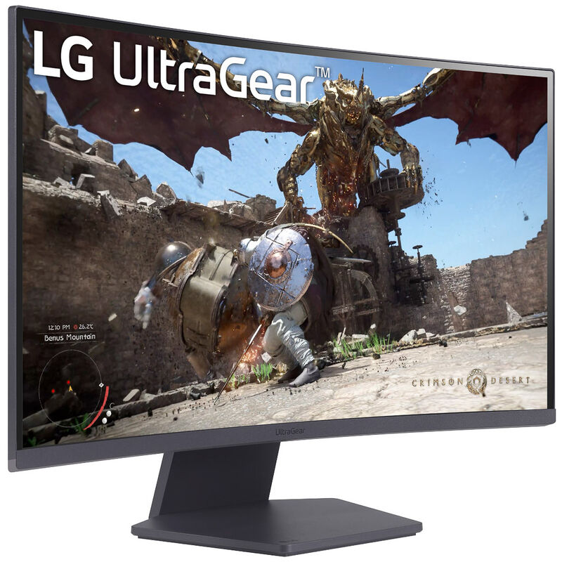 LG UltraGear 27GS60QX-B detalj av kontrollknapper