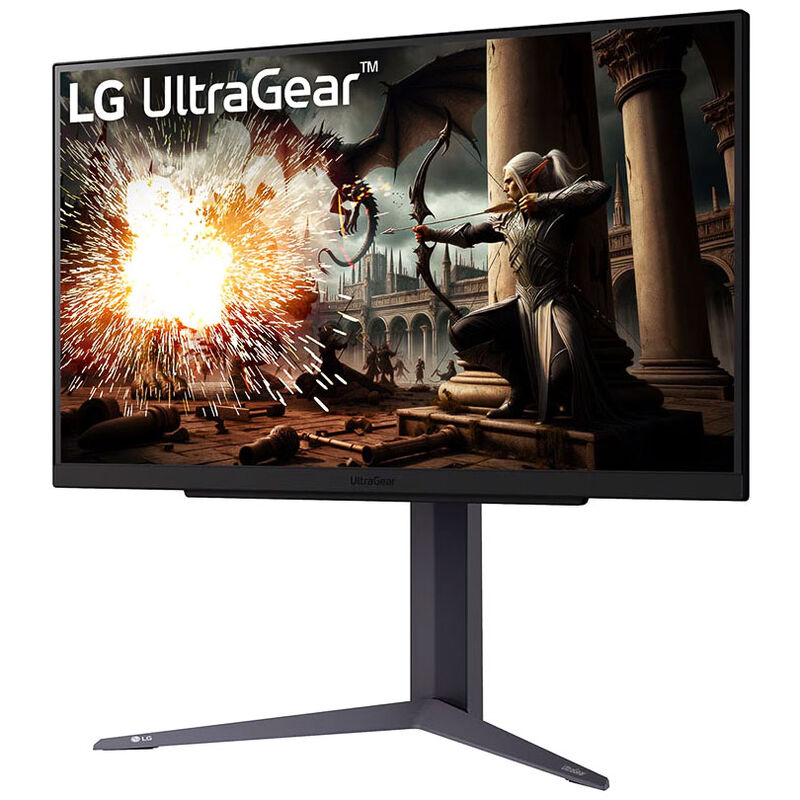 LG UltraGear 27GS75Q-B detalj av skjermkant