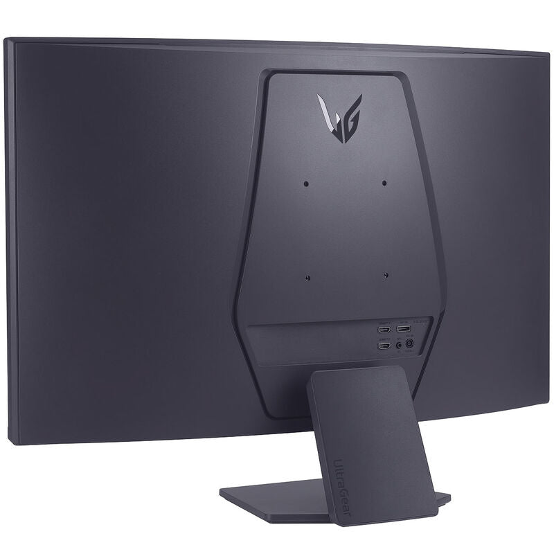 Sidevisning av LG UltraGear 32GS60QX-B curved gamingskjerm
