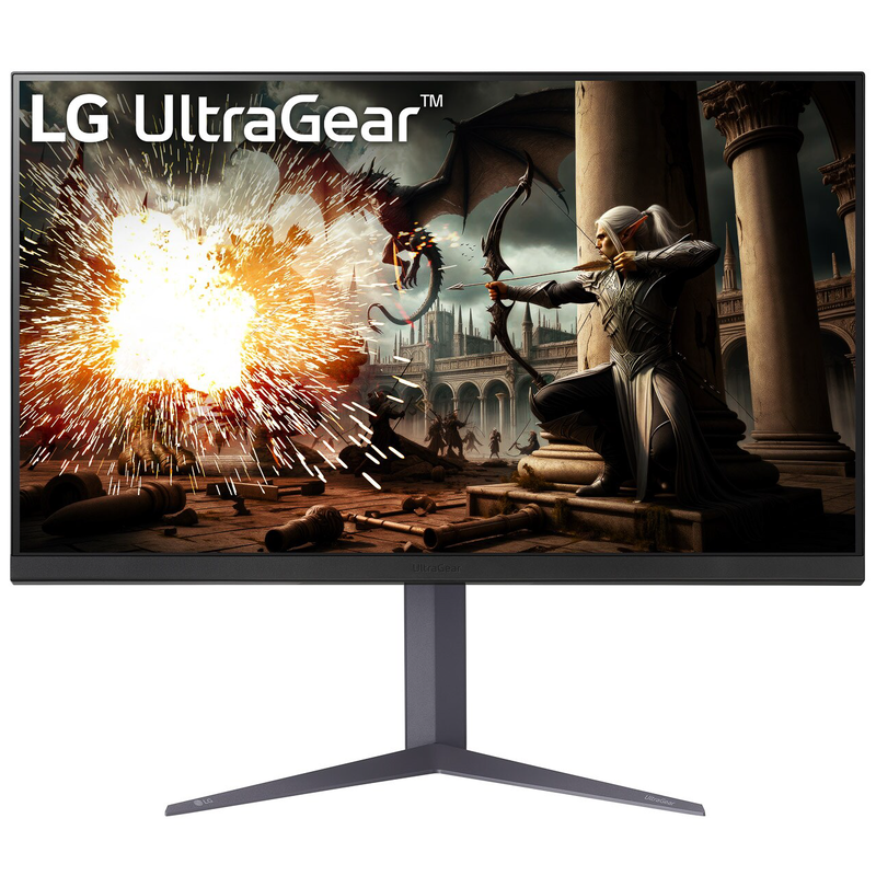 LG UltraGear 32GS75QX-B gamingskjerm forfra