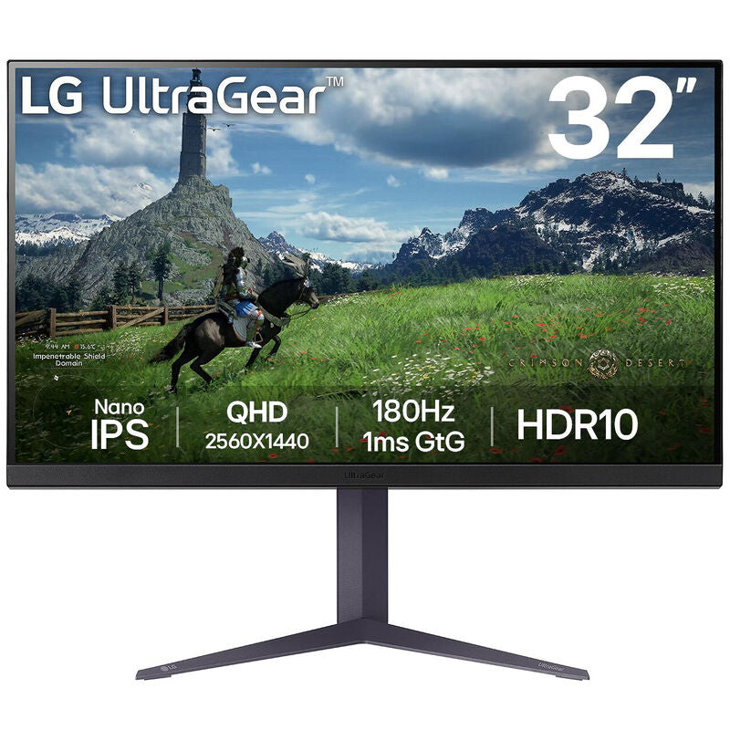 LG Ultragear 32GS85Q-B gamingskjerm forfra