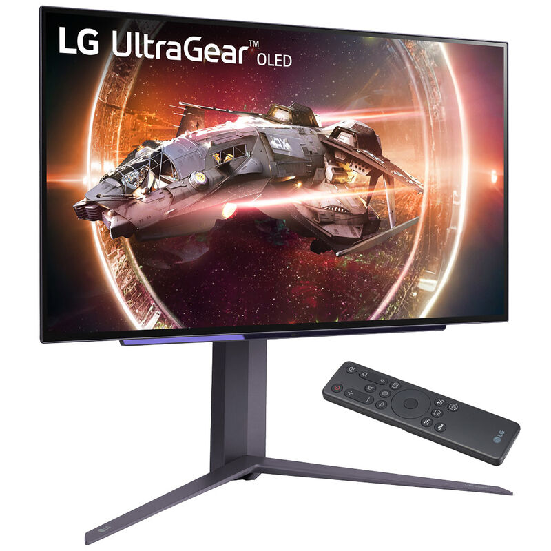 LG UltraGear OLED 27GS95QX-B gamingskjerm forfra