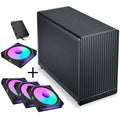Lian Li DAN Cases A3-mATX kabinett svart forfra