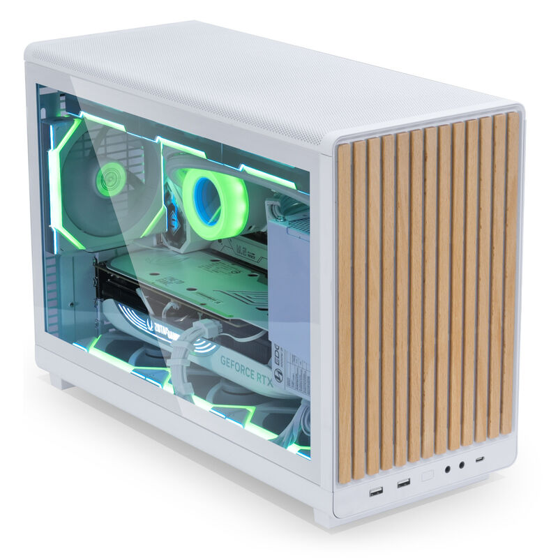 Lian Li DAN Cases A3-mATX Wood Edition kabinett bakside