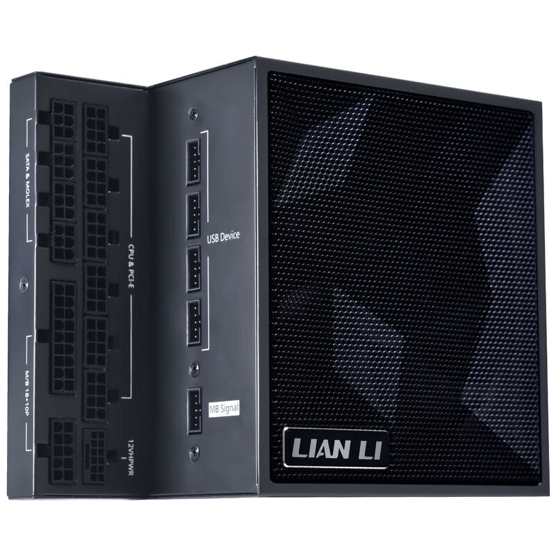 Lian Li EDGE EG0850 strømforsyning bakside med kabler