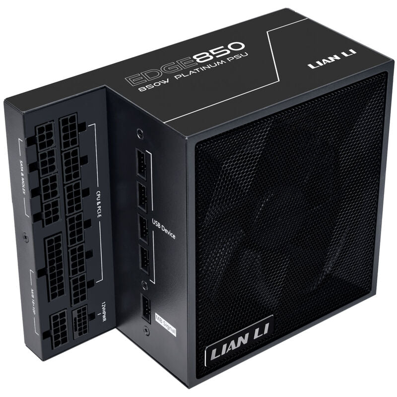 Lian Li EDGE EG0850 strømforsyning forfra hvit