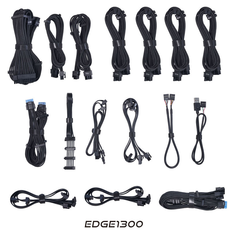 Lian Li EDGE EG1300 fullt modulære kabler