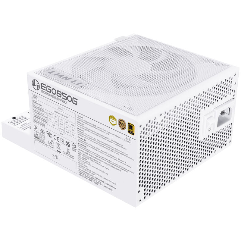 Lian Li EDGE GOLD 850 strømforsyning sett ovenfra