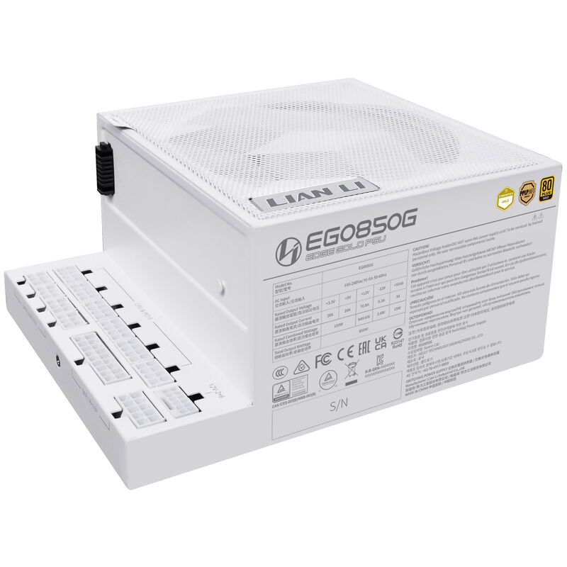 Lian Li EDGE GOLD 850 strømforsyning tilkoblinger