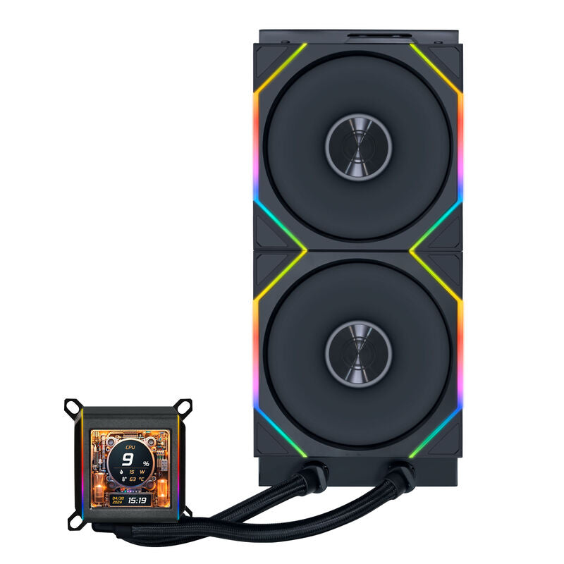 Lian Li Galahad II LCD 280 TL Wireless AIO vannkjøling svart bakside