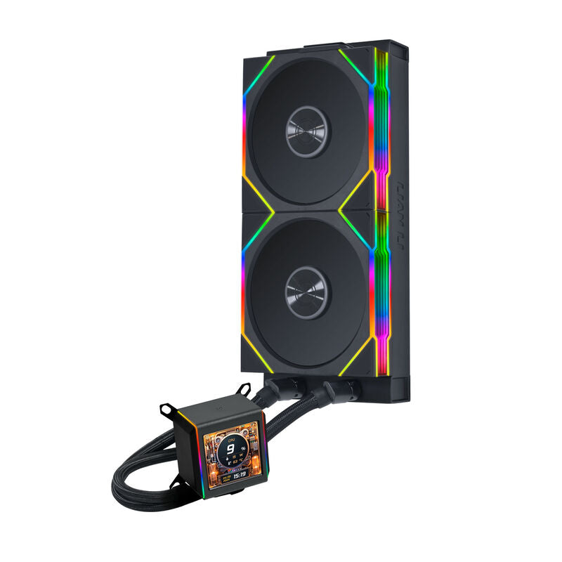 Detalj av Lian Li Galahad II LCD 280 TL Wireless AIO vannkjøling svart