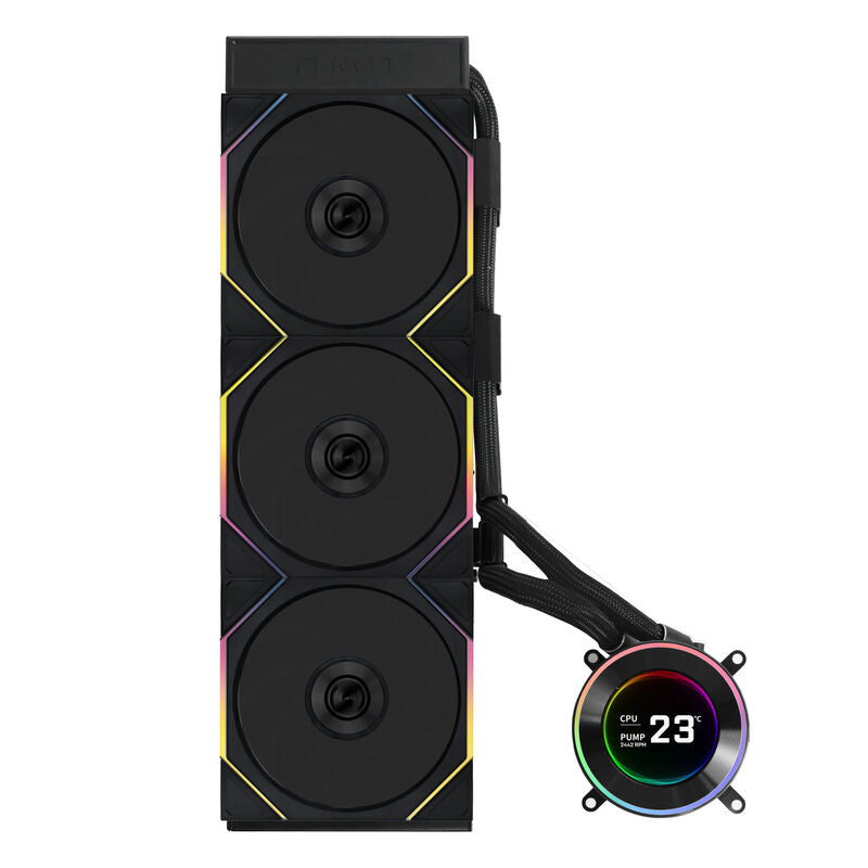Lian Li HYDROSHIFT II LCD-C 360TL ARGB AIO vannkjøling bakside