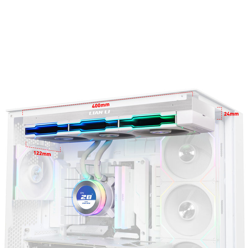 Lian Li HYDROSHIFT II LCD-C 360TL ARGB AIO vannkjøling RGB-belysning