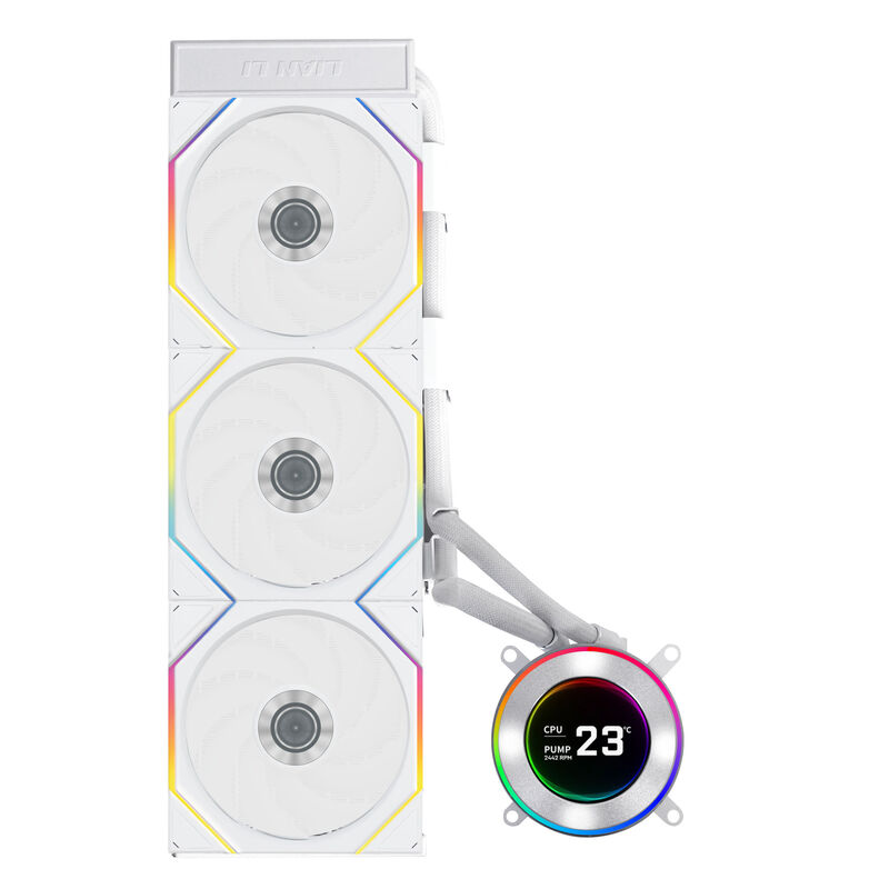 Lian Li HYDROSHIFT II LCD-C 360TL ARGB AIO vannkjøling sideprofil