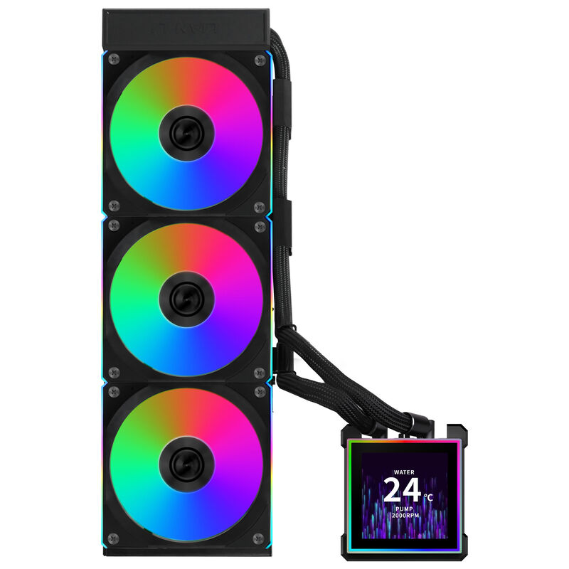 Lian Li HydroShift II LCD-S 360CL AIO vannkjøling bakside