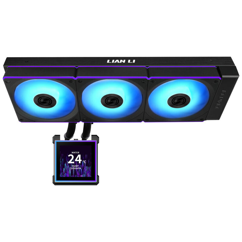 Nærbilde av Lian Li HydroShift II LCD-S 360CL AIO display