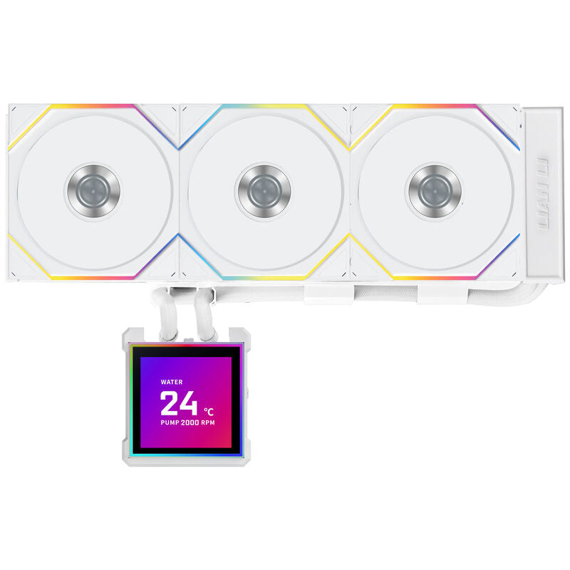 Lian Li HydroShift II LCD-S 360TL AIO vannkjøling montert i PC