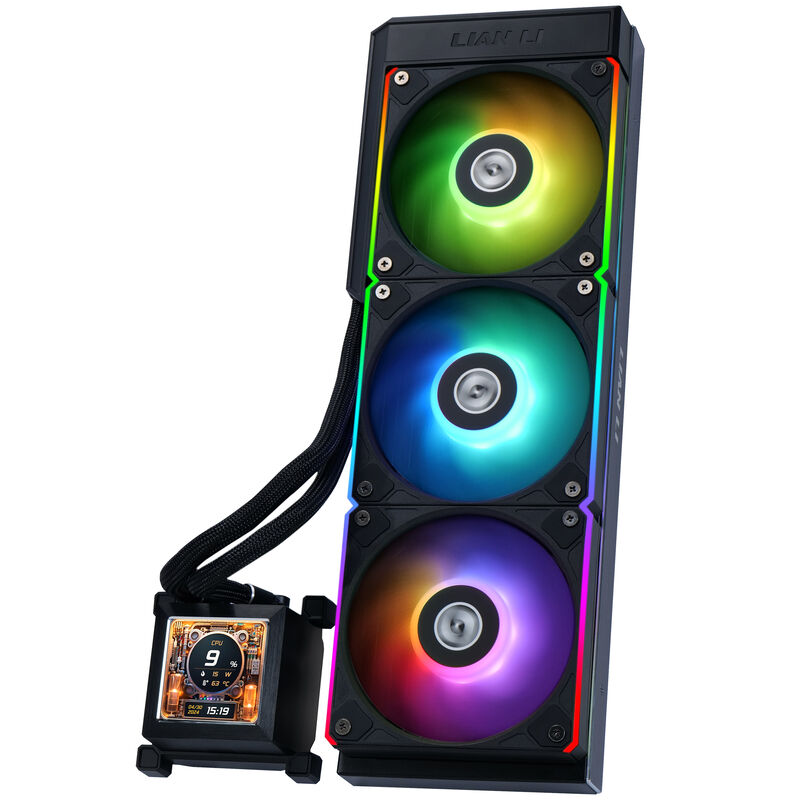 Lian Li HydroShift LCD 360 ARGB AIO vannkjøling forfra