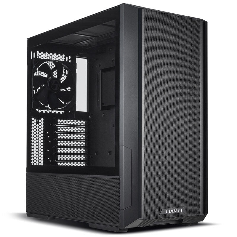 Lian Li LANCOOL 216 kabinett midtårn E-ATX herdet glass svart forfra