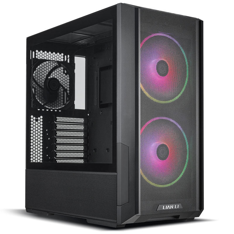 Lian Li LANCOOL 216 RGB kabinett midtårn E-ATX svart forfra