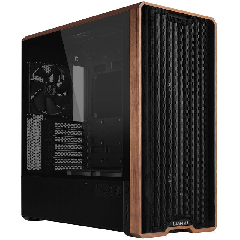 Lian Li Lancool 217 kabinett midtårn ATX herdet glass svart forfra