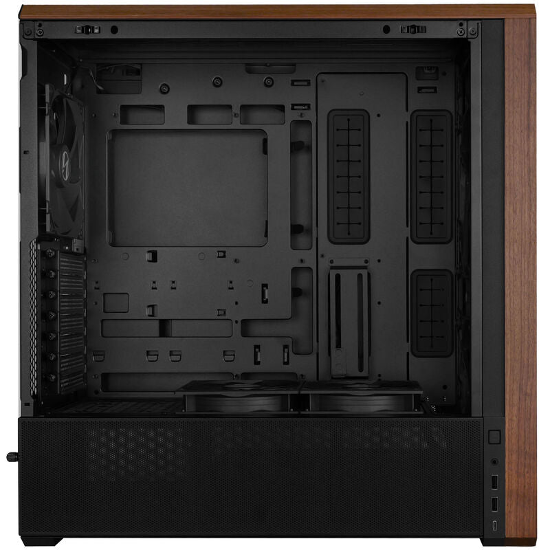 Montert Lian Li Lancool 217 kabinett midtårn ATX herdet glass svart