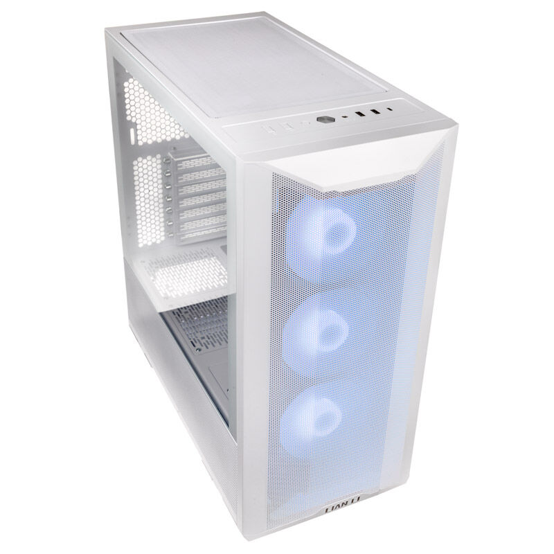 Lian Li LANCOOL II Mesh C RGB Snow Edition midtårn hvit bakside