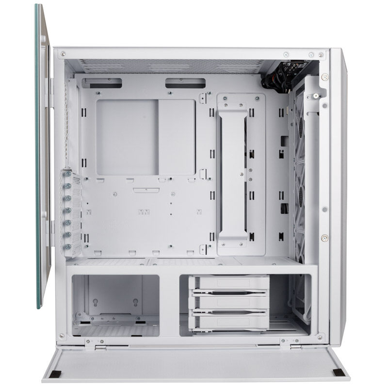 Lian Li LANCOOL II Mesh C RGB Snow Edition midtårn hvit sidepanel i tempered glass