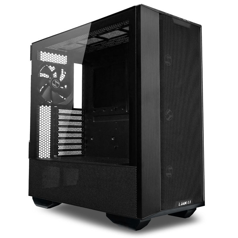 Detaljbilde av Lian Li LANCOOL III kabinett midtårn E-ATX herdet glass hvit