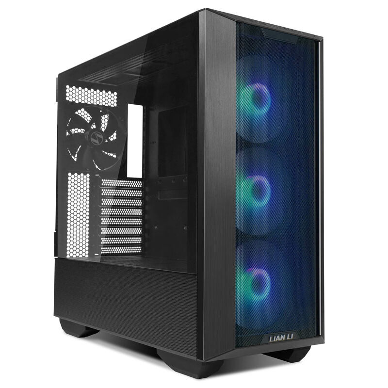 Lian Li LANCOOL III kabinett E-ATX RGB herdet glass svart forfra