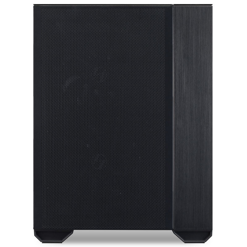 Lian Li O11 Air Mini kabinett detalj av herdet glass sidepanel